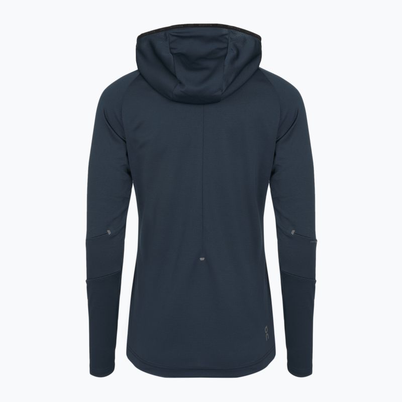 Felpa con cappuccio On Climate Zip Donna navy 3