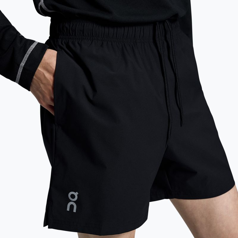 Pantaloncini da corsa On Running 5" Core neri da uomo 5