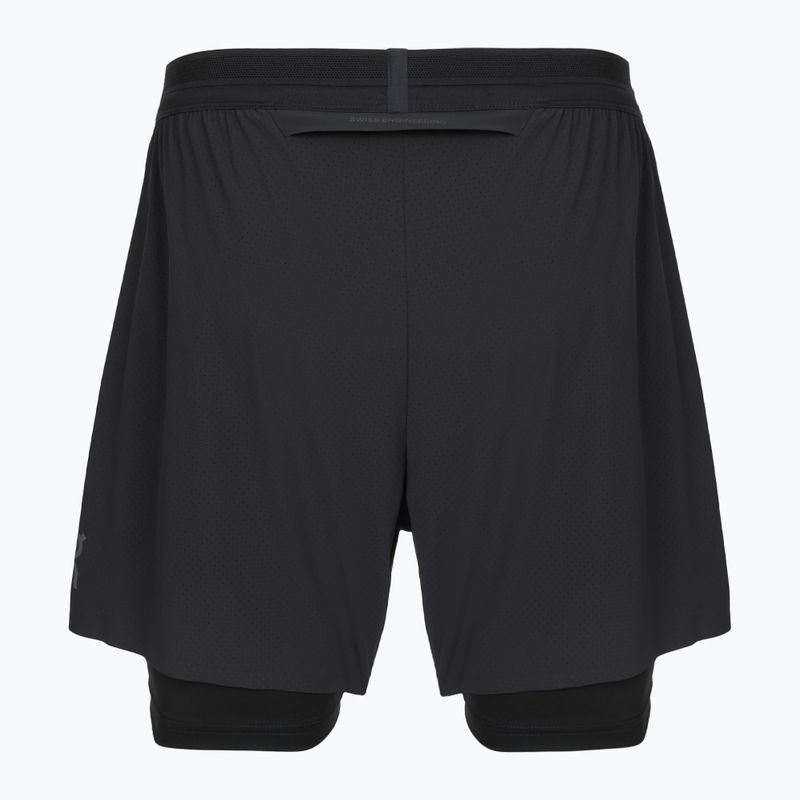 Pantaloncini da running uomo On 5" Performance 2/1 black 2
