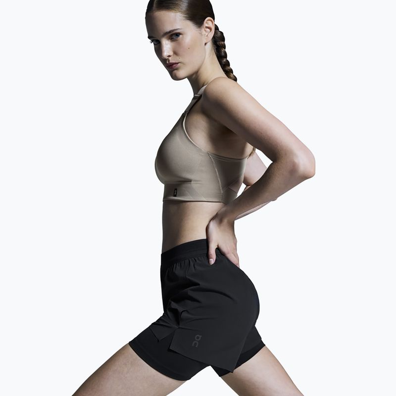 Pantaloncini da corsa da donna On 3" Performance 2/1 black 5