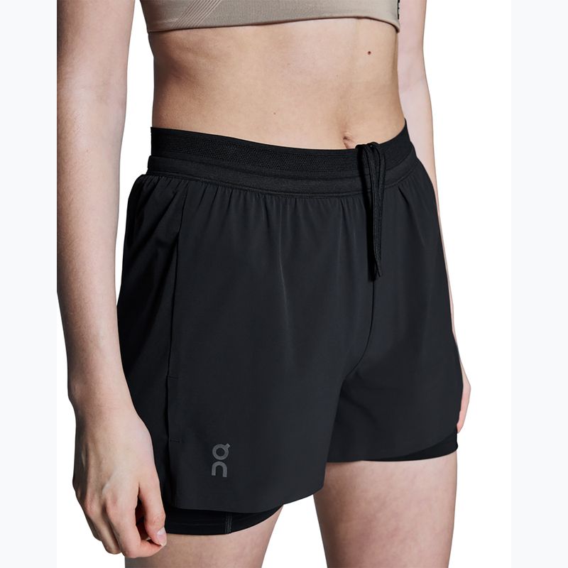 Pantaloncini da corsa da donna On 3" Performance 2/1 black 6