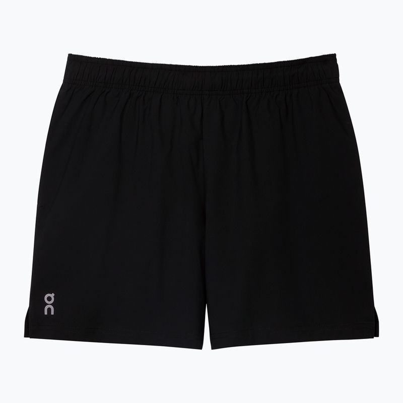 Pantaloncini da corsa On 5" Core nero da donna 7