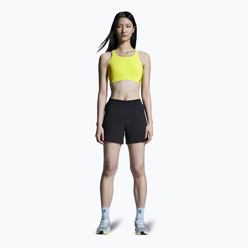 Pantaloncini da corsa da donna On 5" Performance nero 2