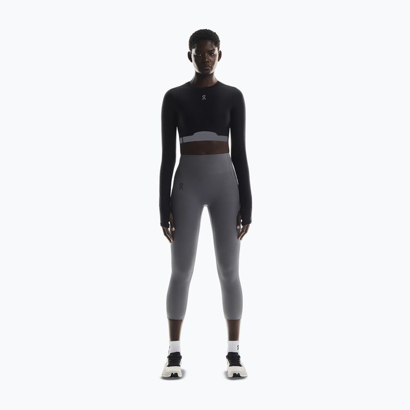 Maglia a maniche lunghe da donna per allenamento On Train Crop black 2