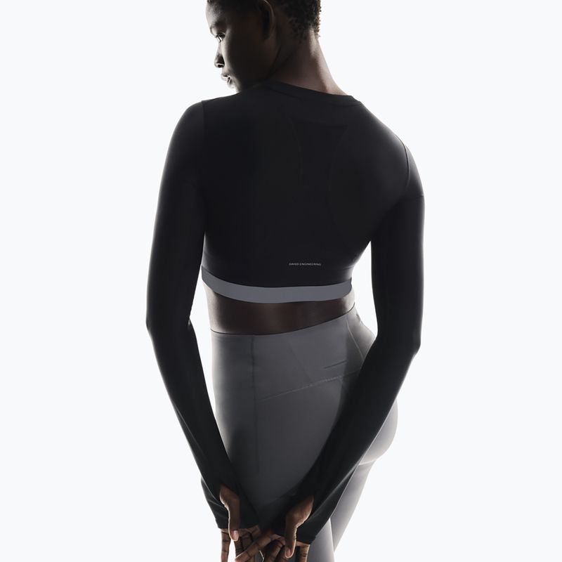 Maglia a maniche lunghe da donna per allenamento On Train Crop black 5