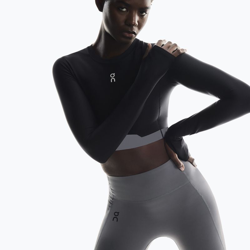 Maglia a maniche lunghe da donna per allenamento On Train Crop black 6