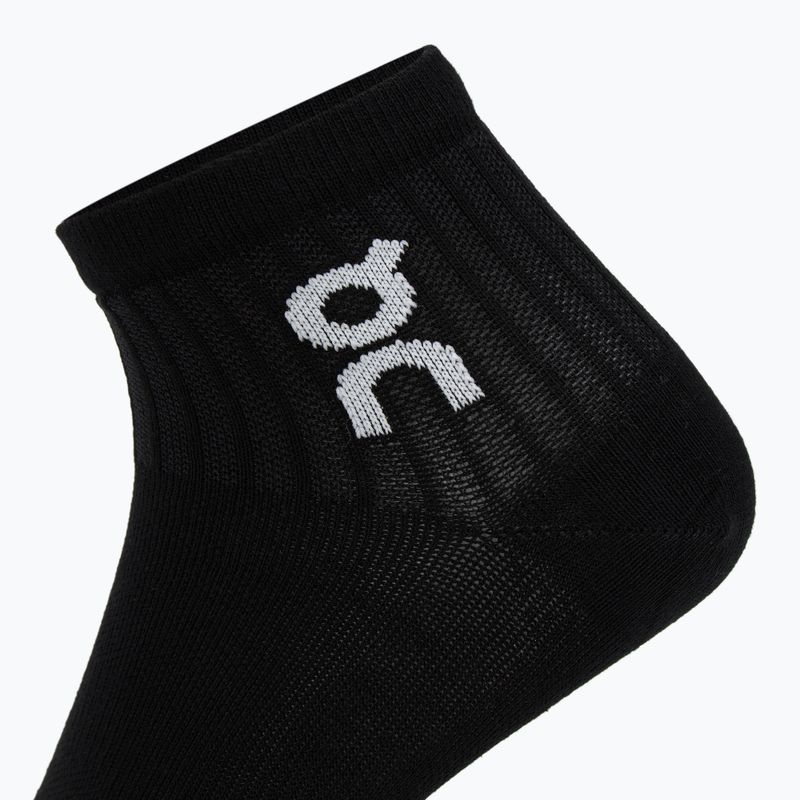 On Running Logo Sock Mid 3 paia nero 4