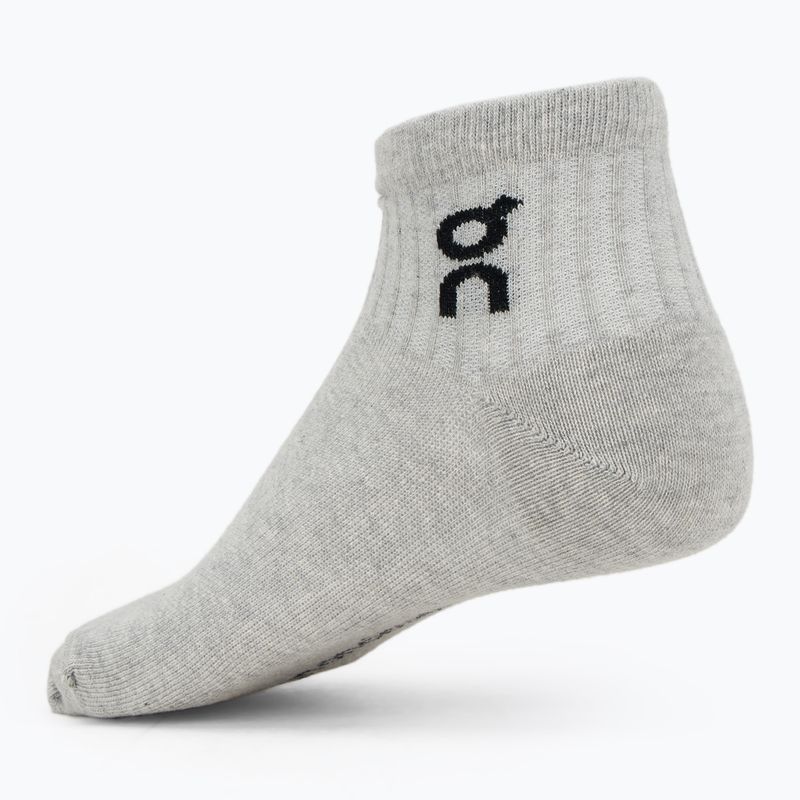 On Running Logo Sock Mid 3 paia grigio erica 2