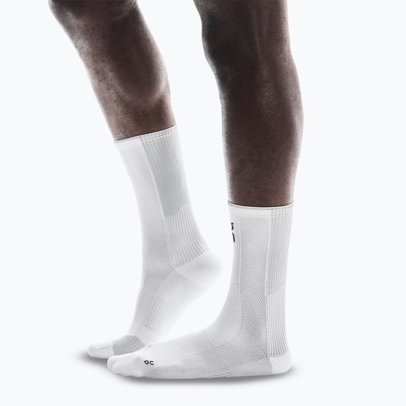 Calzini On Performance Run High bianco/ghiaccio 3