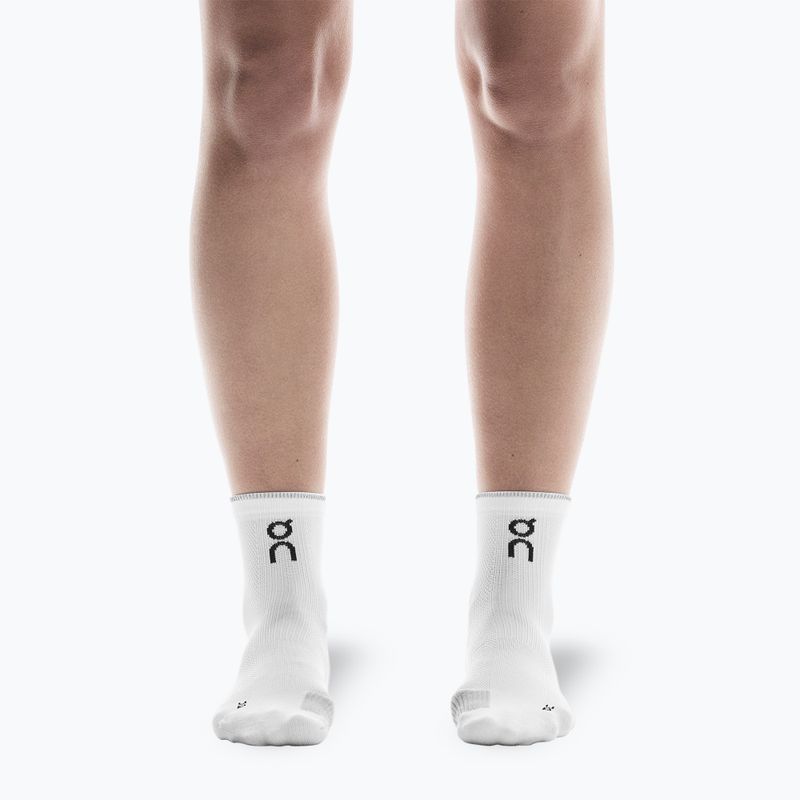 Calzini On Performance Run Mid bianco/ghiaccio 4