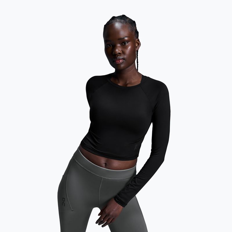 Maglia a maniche lunghe da allenamento da donna On Studio Long-T Crop black 4