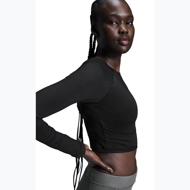 Maglia a maniche lunghe da donna per allenamento On Running Studio Long-T Crop black 5