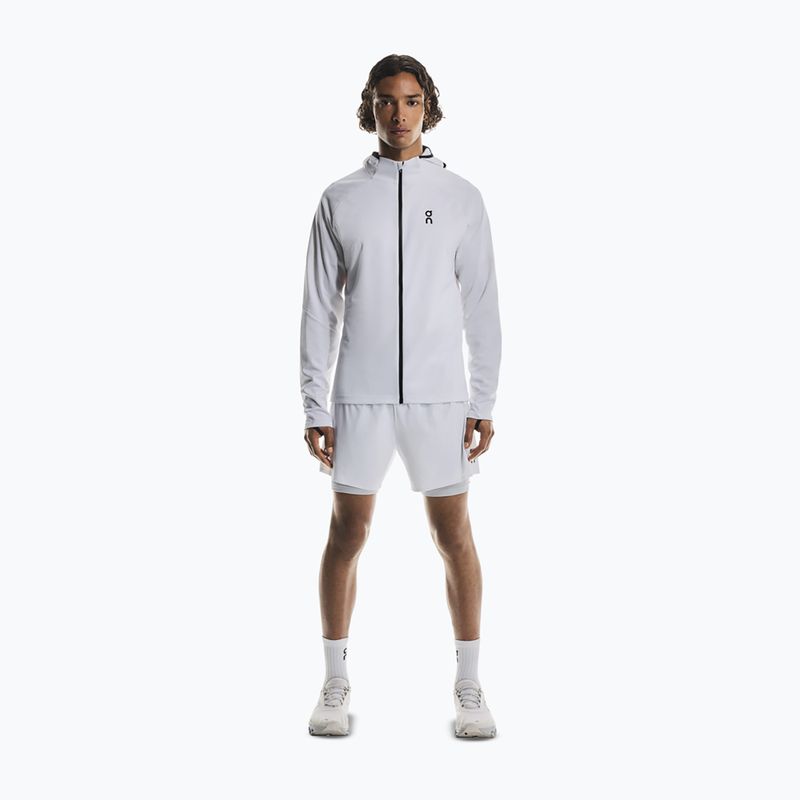 Felpa running uomo On Climate Zip Hoodie white 2