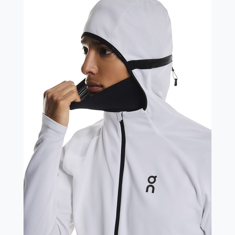 Felpa running uomo On Climate Zip Hoodie white 4