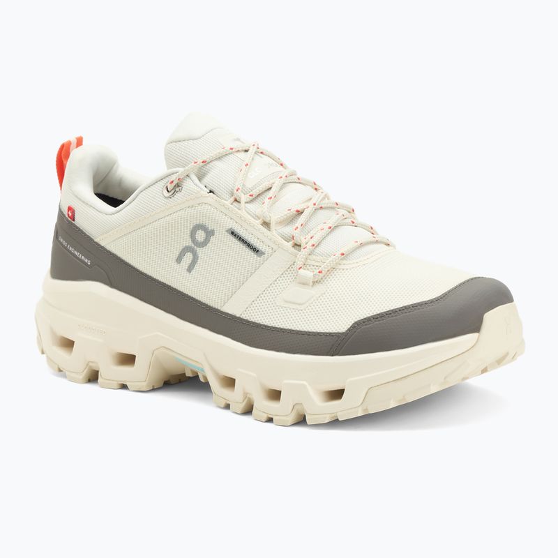 Scarpe da trekking da uomo On Cloudrock Low Waterproof avorio/avorio