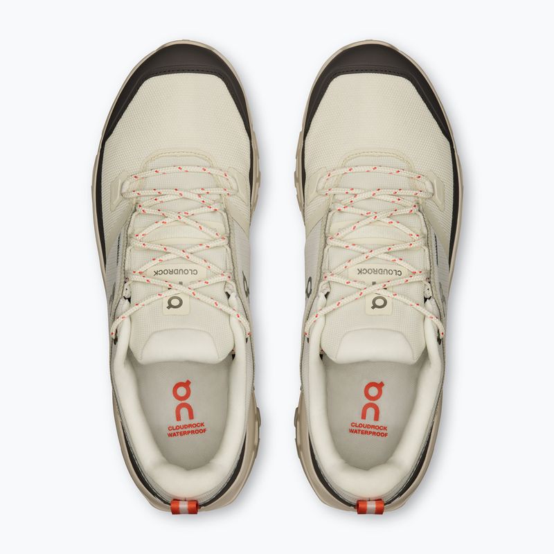 Scarpe da trekking da uomo On Cloudrock Low Waterproof avorio/avorio 13