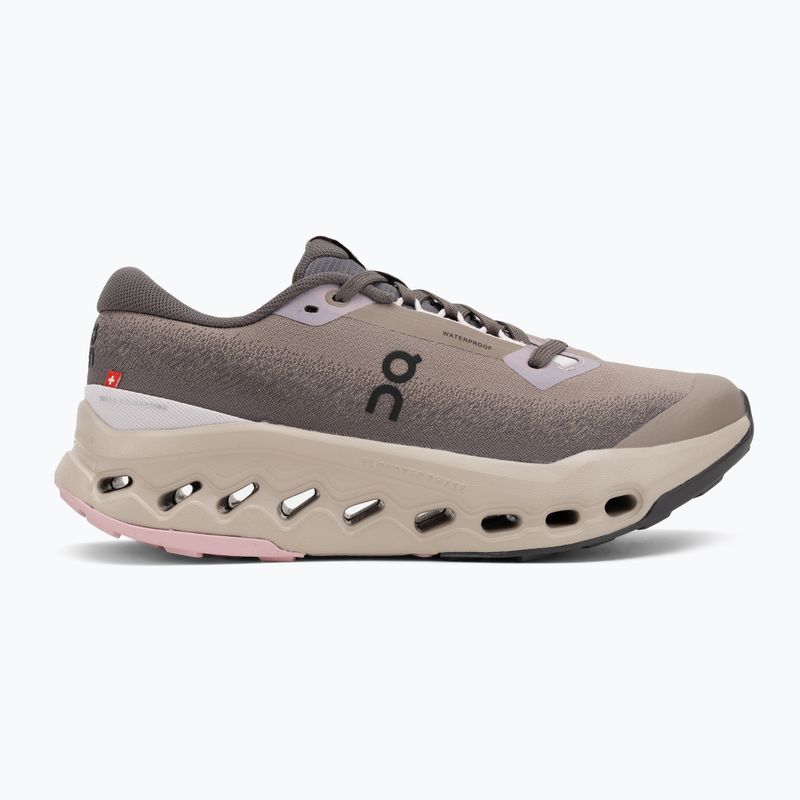 Scarpe da corsa On Cloudsurfer Trail 2 Waterproof cenerino/deserto da donna 2