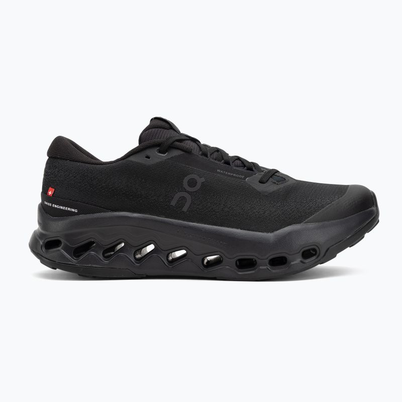 Uomo On Cloudsurfer Trail 2 Waterproof nero/nero scarpe da corsa 2