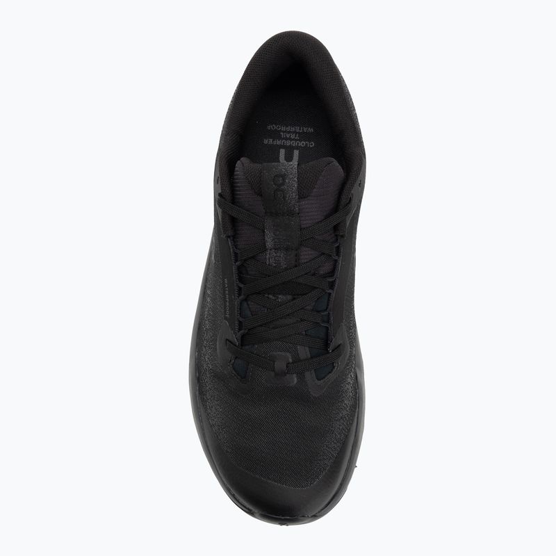 Uomo On Cloudsurfer Trail 2 Waterproof nero/nero scarpe da corsa 5