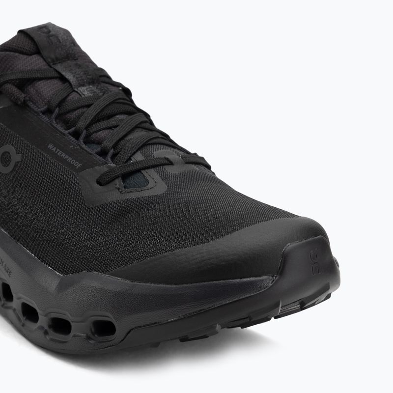 Uomo On Cloudsurfer Trail 2 Waterproof nero/nero scarpe da corsa 7