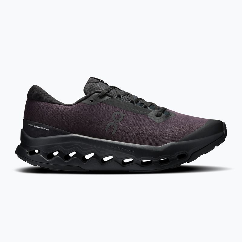 Uomo On Cloudsurfer Trail 2 Waterproof nero/nero scarpe da corsa 8