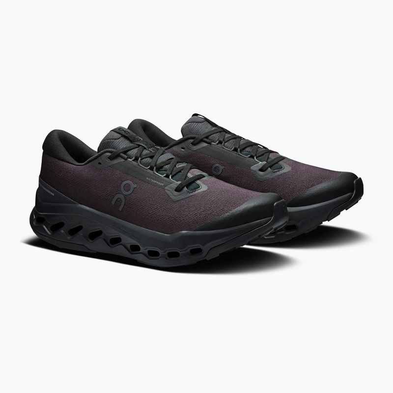 Uomo On Cloudsurfer Trail 2 Waterproof nero/nero scarpe da corsa 10