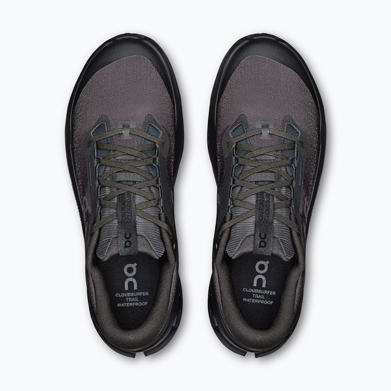 Uomo On Cloudsurfer Trail 2 Waterproof nero/nero scarpe da corsa 13