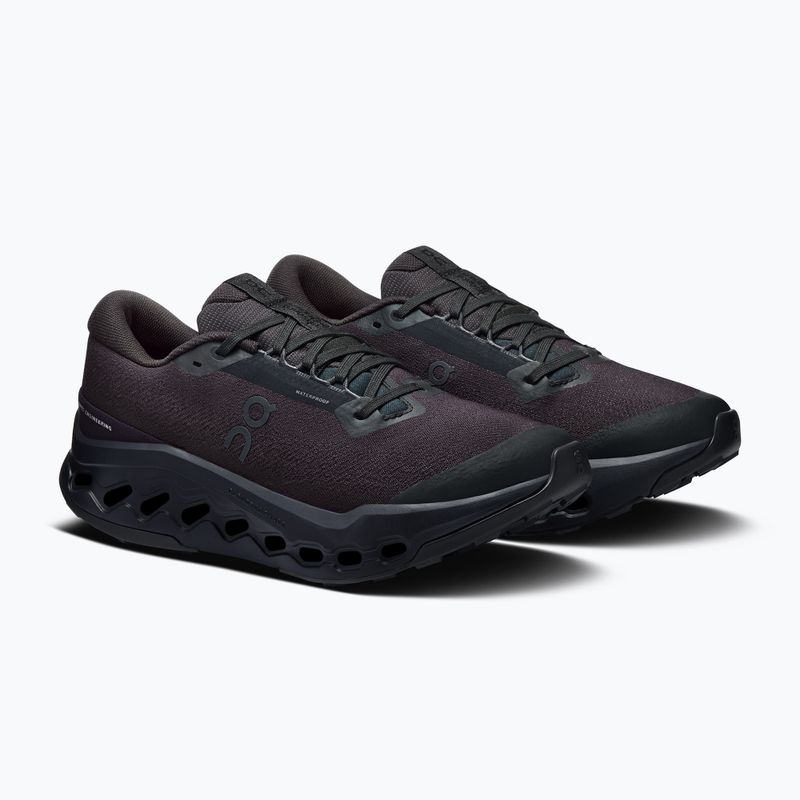 Scarpe da corsa da donna On Cloudsurfer Trail 2 Waterproof nero/nero 3