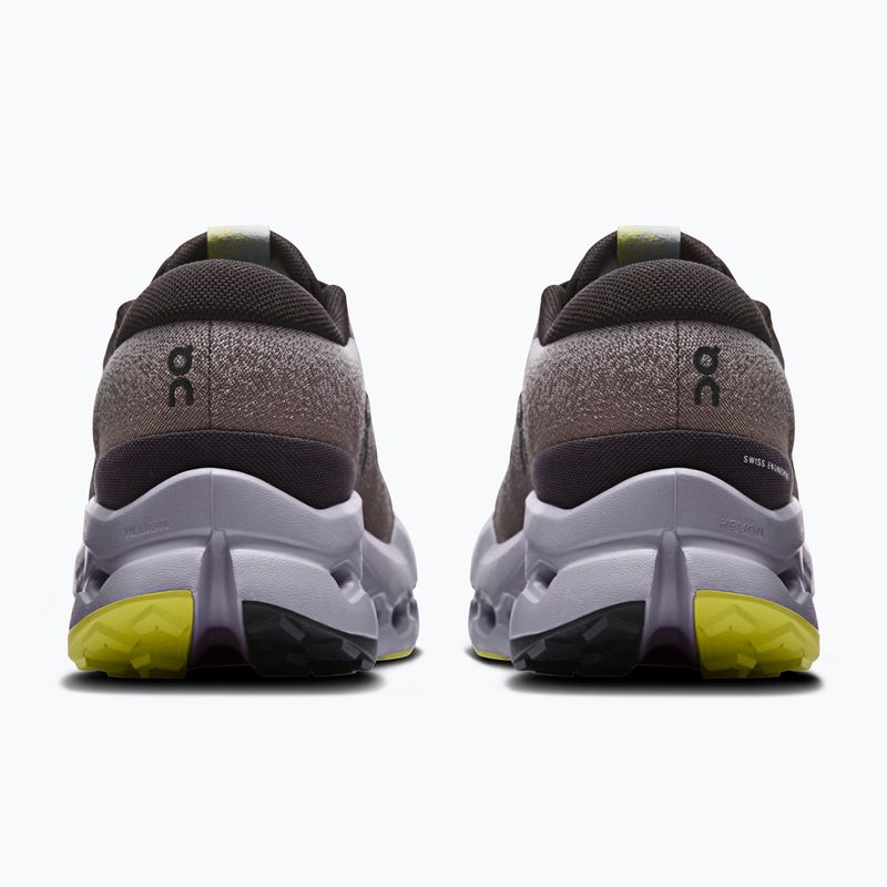 Scarpe da corsa da donna On Cloudsurfer Trail 2 Waterproof nero/lilla 4