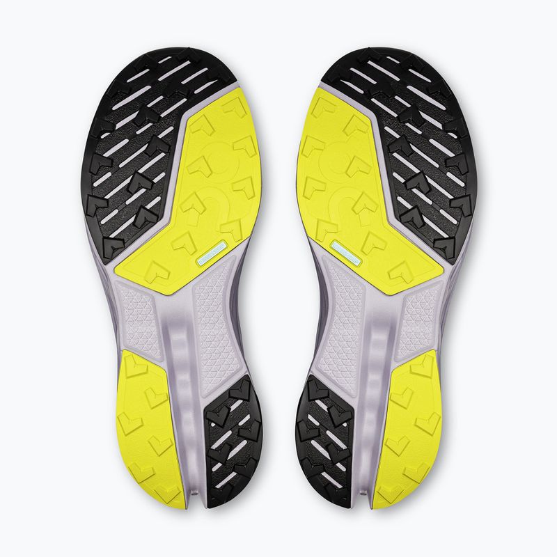 Scarpe da corsa da donna On Cloudsurfer Trail 2 Waterproof nero/lilla 5