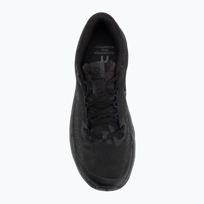 Scarpe da corsa da donna On Cloudsurfer Trail 2 Waterproof nero/nero 5