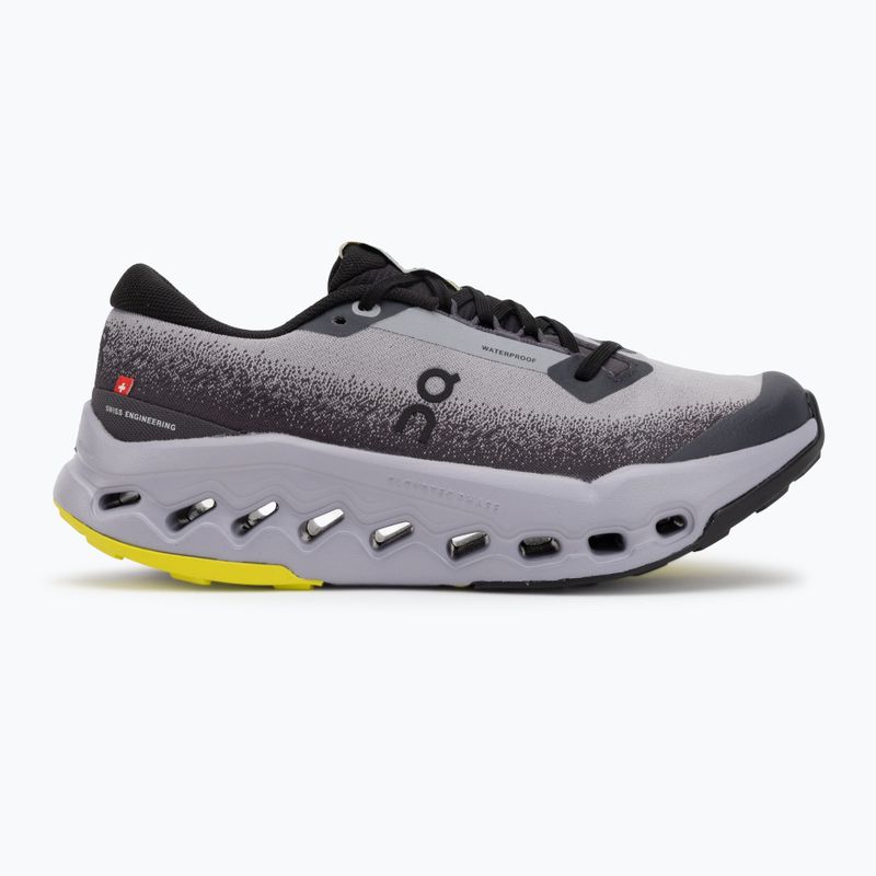 Scarpe da corsa da donna On Cloudsurfer Trail 2 Waterproof nero/lilla 2