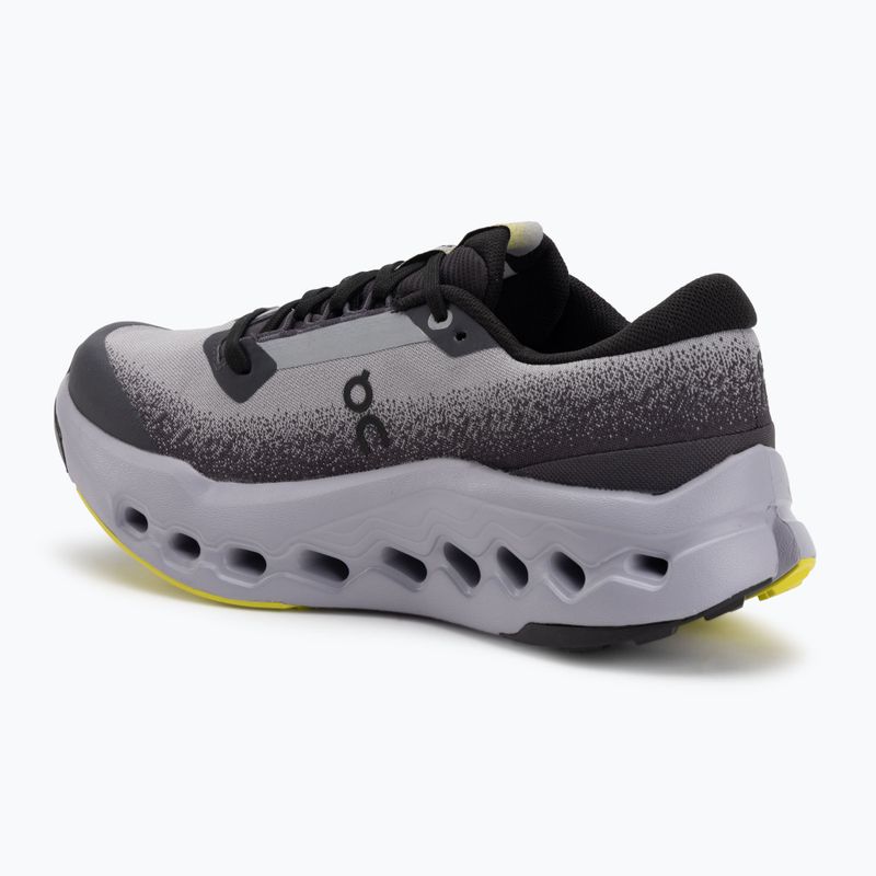 Scarpe da corsa da donna On Cloudsurfer Trail 2 Waterproof nero/lilla 3