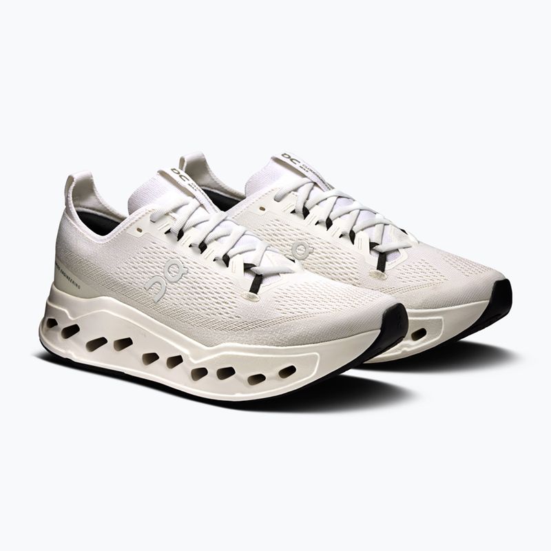 Scarpe da corsa On Cloudsurfer Max Wide bianco/bianco da uomo 10