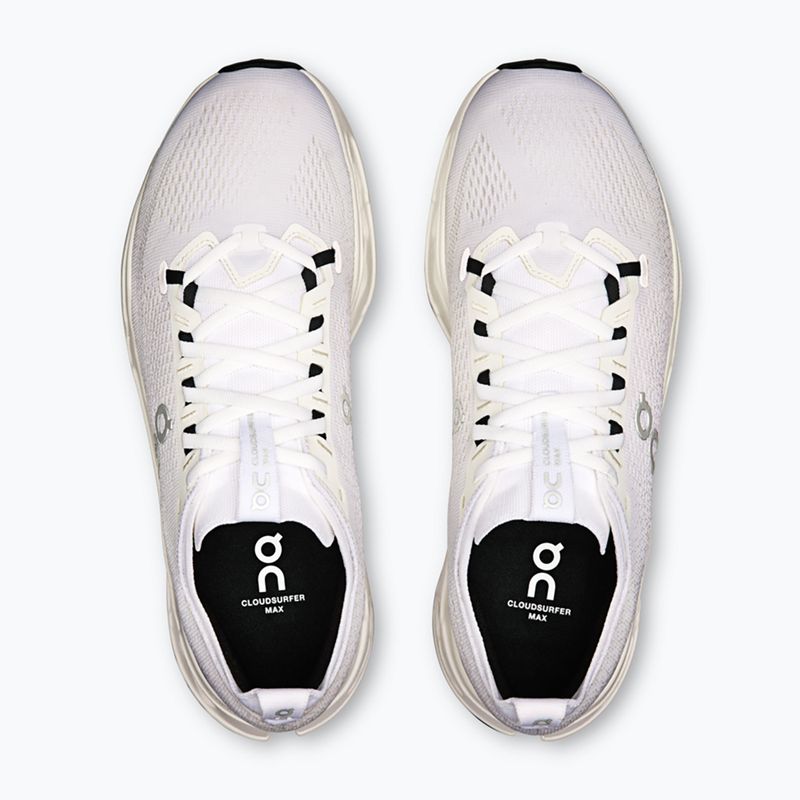 Scarpe da corsa On Cloudsurfer Max Wide bianco/bianco da uomo 12