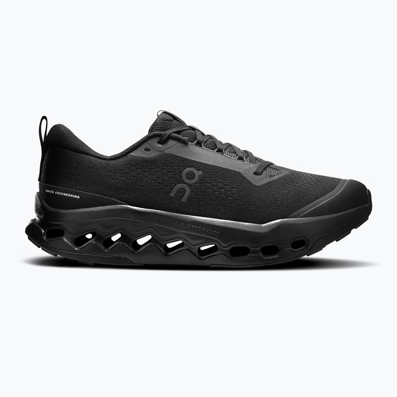 Uomo On Cloudsurfer Trail 2 nero/eclipse scarpe da corsa 8