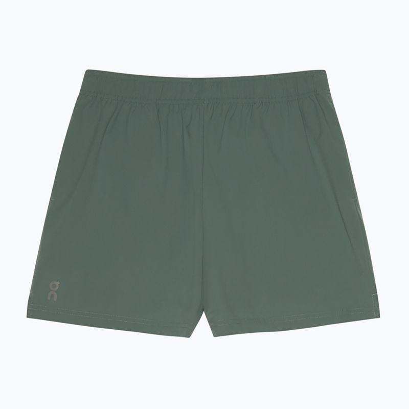 Pantaloncini da corsa donna On 5" Core olive 7