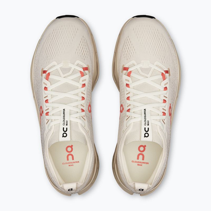 Scarpe da corsa On Cloudsurfer Max uomo avorio/salmone 6