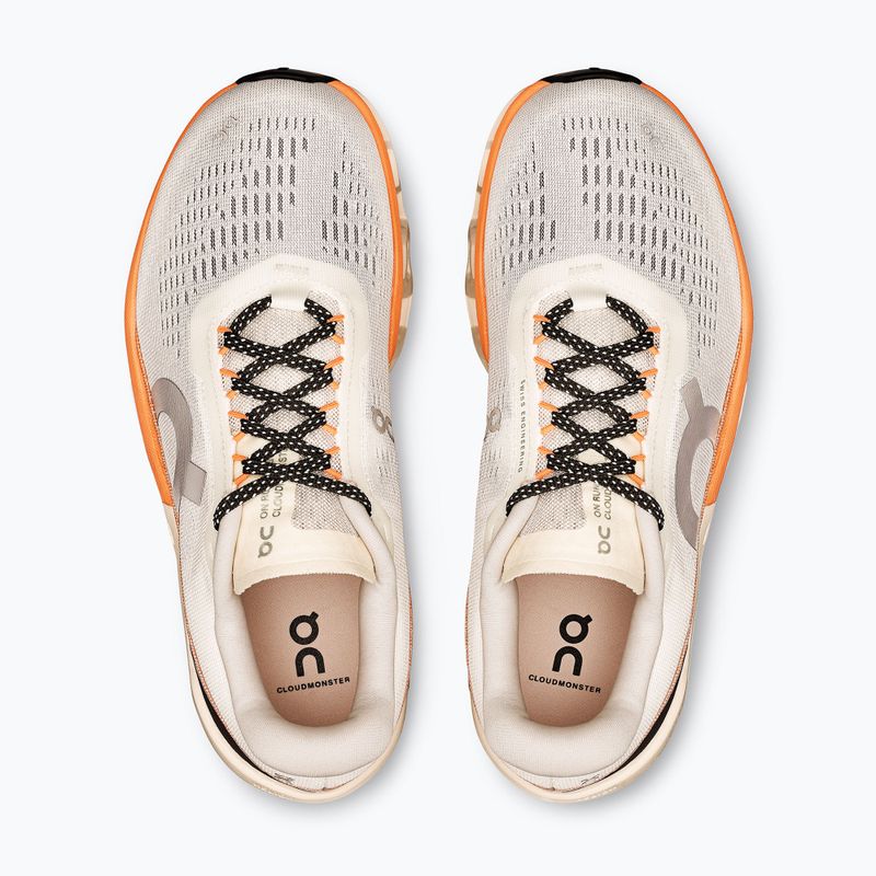 Scarpe da corsa On Running Cloudmonster 2 da donna, avorio/tangerine 6
