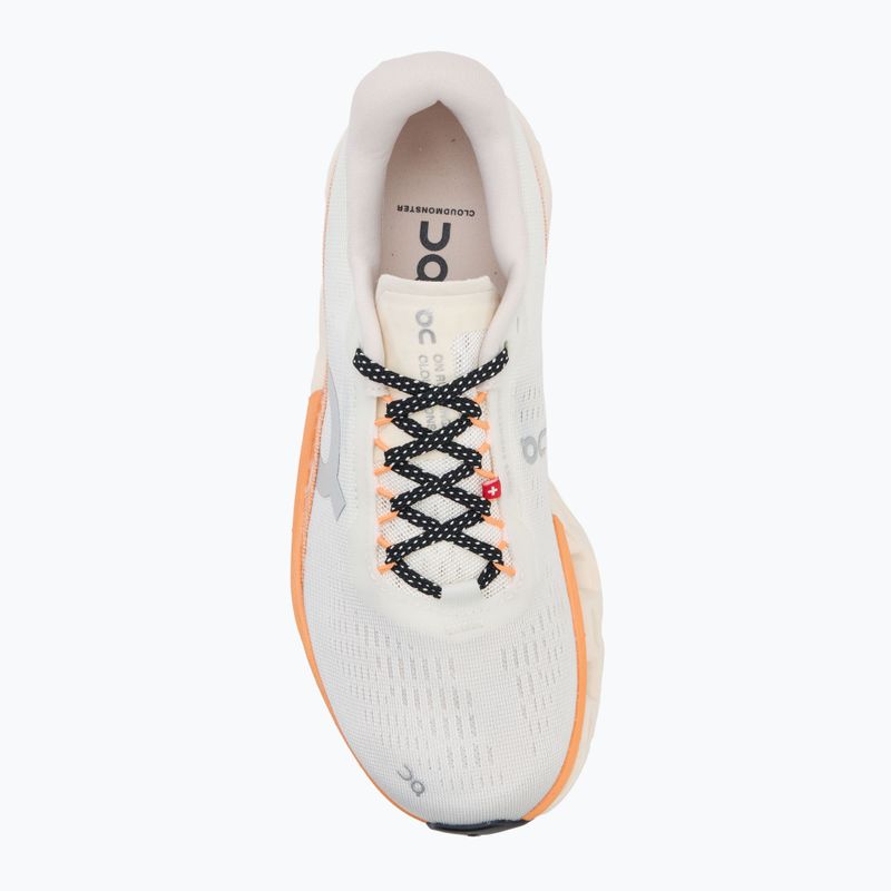 Scarpe da corsa On Cloudmonster 2 da donna, avorio/tangerine 5