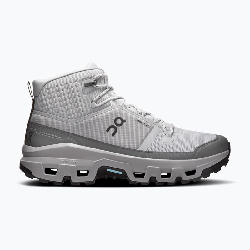 Scarpe da trekking uomo On Cloudrock Mid Waterproof glacier/alloy
