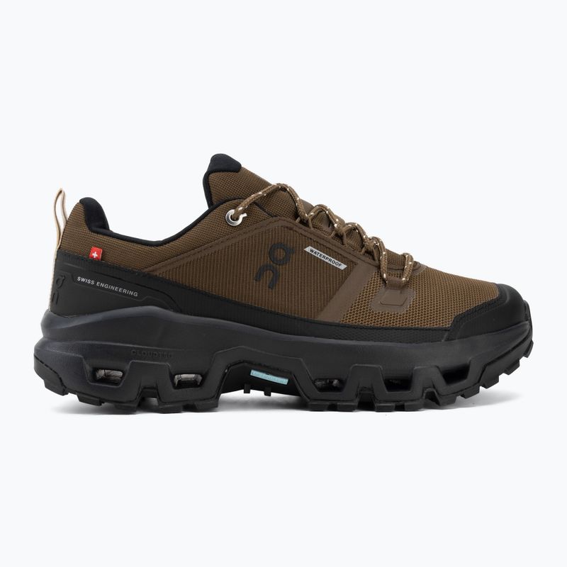 Scarpe da uomo On Cloudrock Low Waterproof earth/black 2