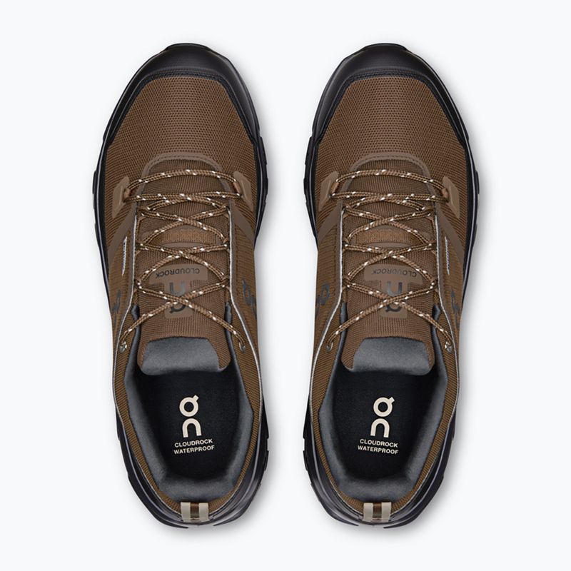 Scarpe da trekking uomo On Cloudrock Low Waterproof earth/black 3