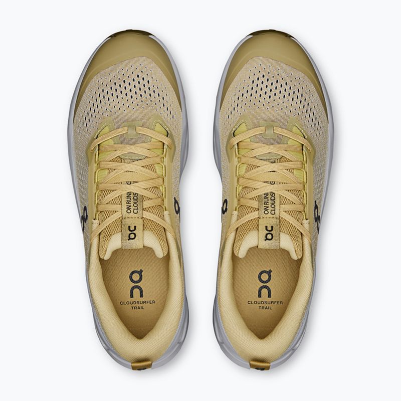 Scarpe da running da uomo On Cloudsurfer Trail 2 safari/glacier 6