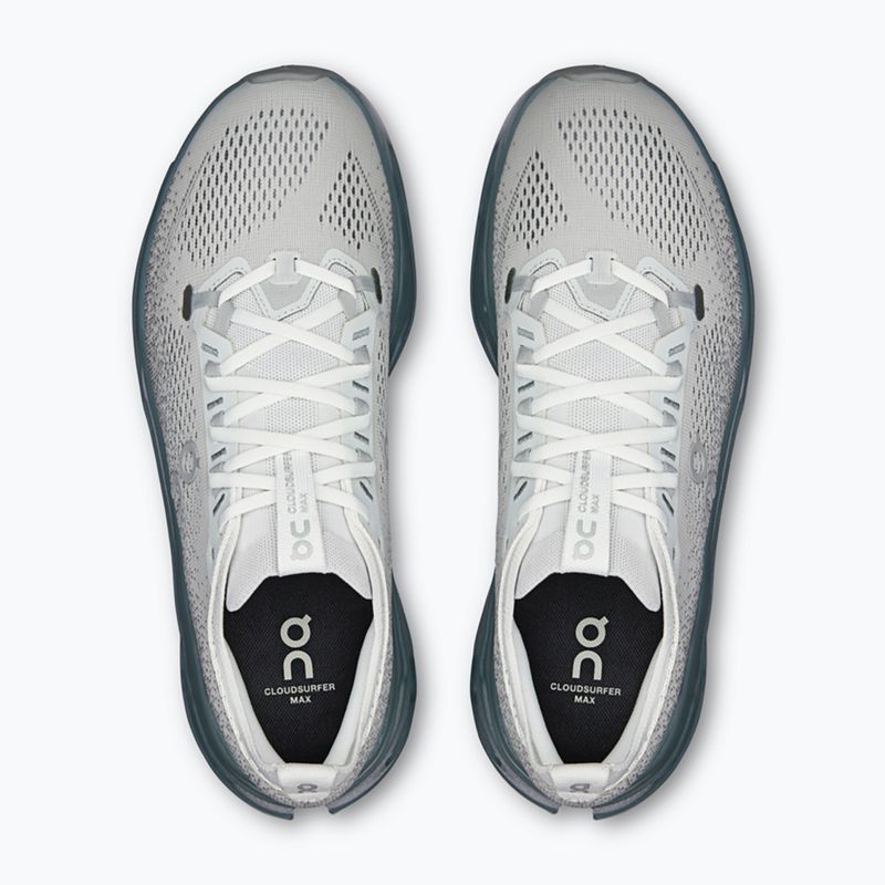 Scarpe da running uomo On Cloudsurfer Max iceberg/olive 6