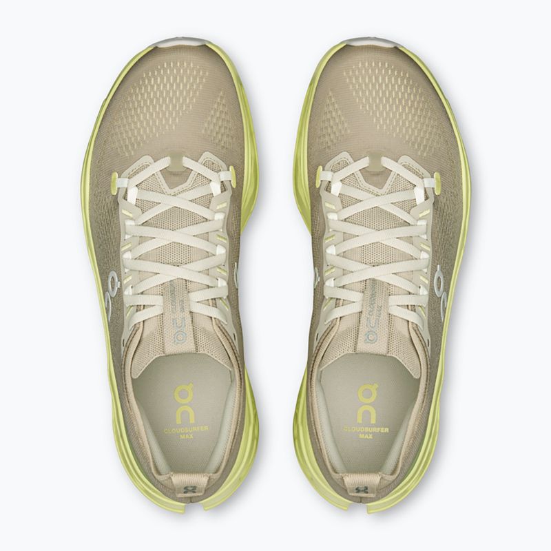 Scarpe da running uomo On Cloudsurfer Max pelican/limelight 4