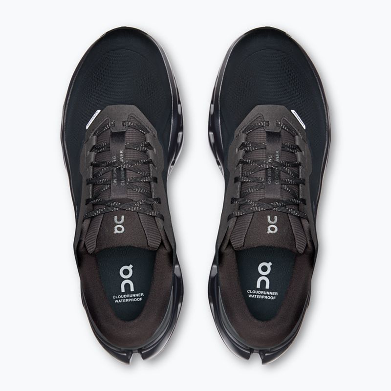 Scarpe da corsa uomo On Cloudrunner 3 Waterproof black/black 6