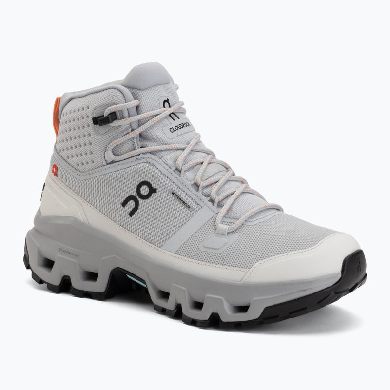 Scarpe da trekking donna On Cloudrock Mid Waterproof glacier/alloy