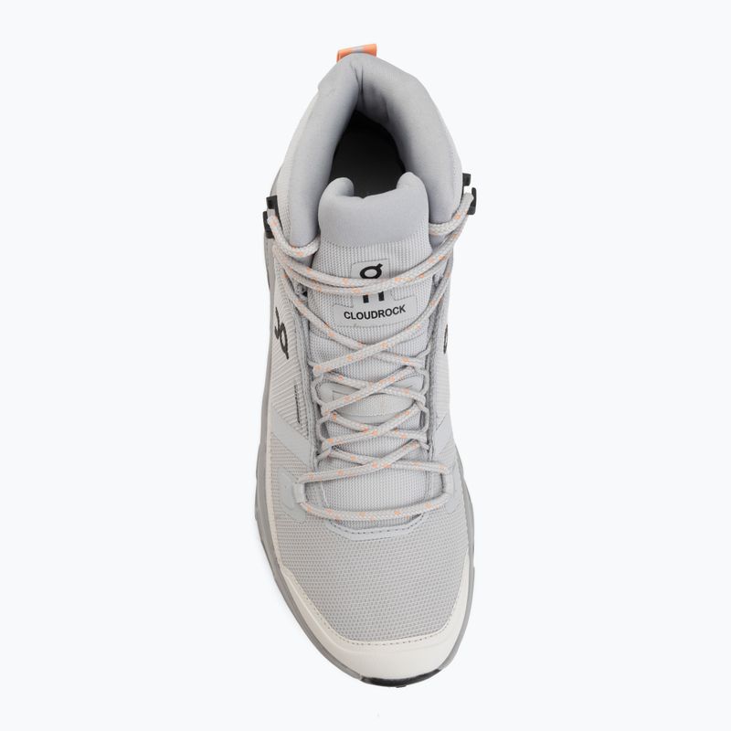 Scarpe da trekking donna On Cloudrock Mid Waterproof glacier/alloy 5