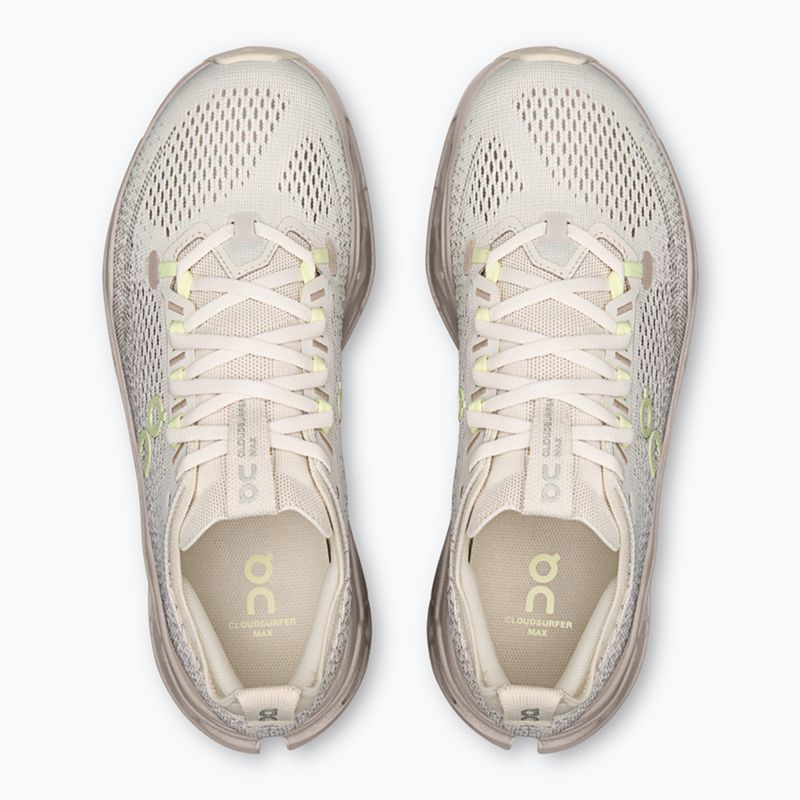 Scarpe da running da donna On Cloudsurfer Max pelican/limelight 4
